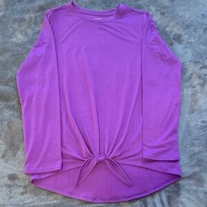 Athletic Works Purple Long Sleeve Tee